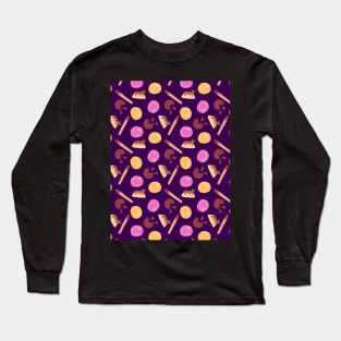 Mexican Desserts Repeat Pattern Long Sleeve T-Shirt